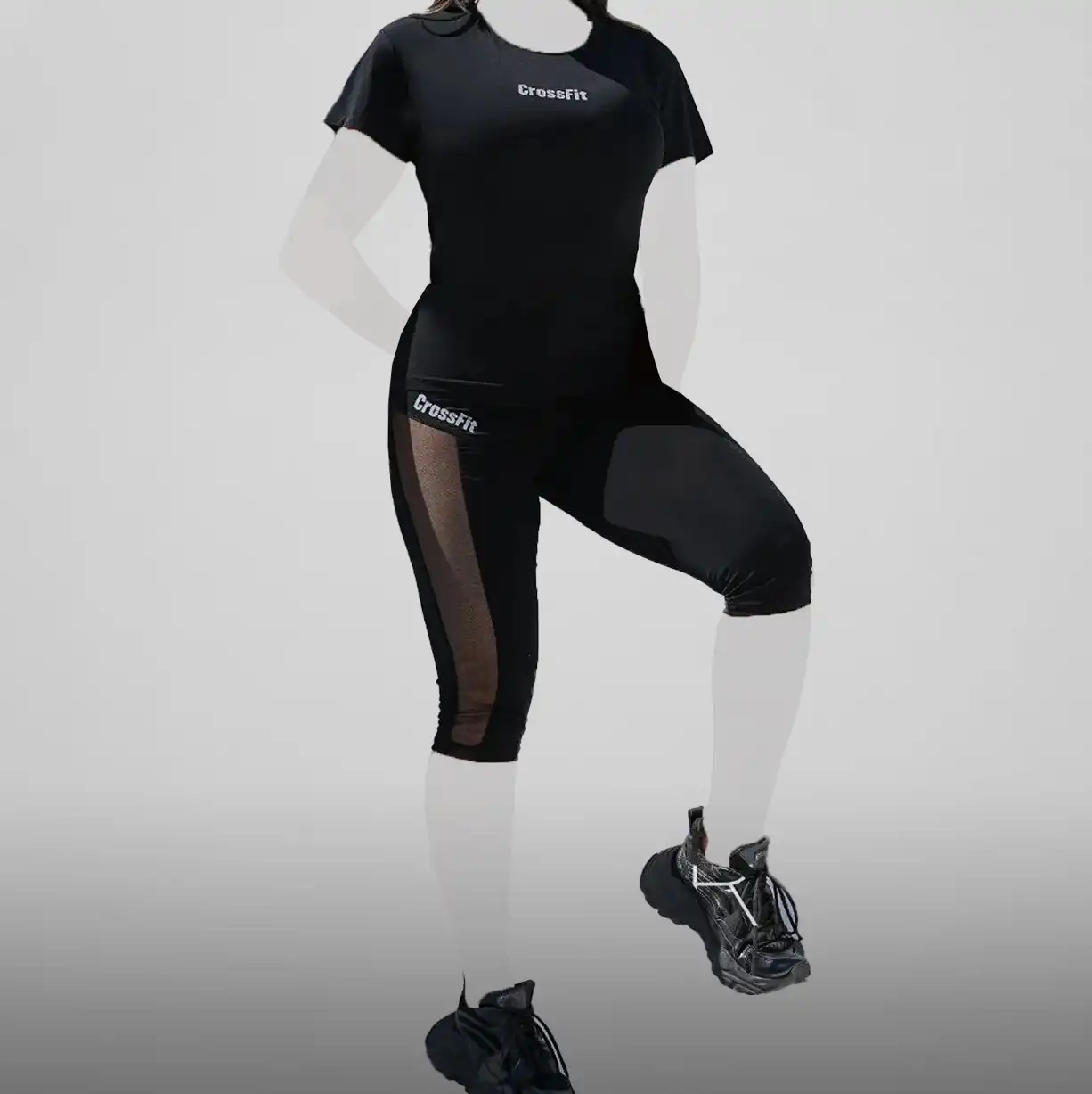 ست ورزشی تیشرت و شلوارک زنانه فلامنت S-CF701